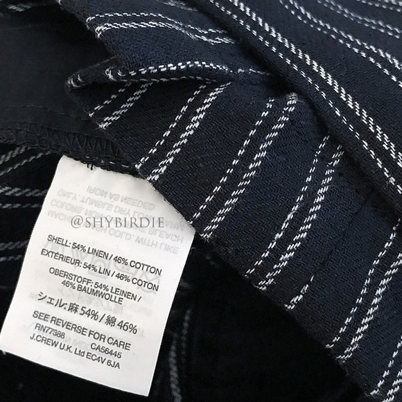 NWT J.Crew Point Sur Paper Bag Striped Pants - Picture 8 of 16